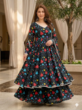 Lawn 2PC Umbrella Style Frock with Trouser