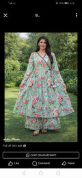 Angrakha Style Lawn Frock – Elegant Summer 2PC Dress
