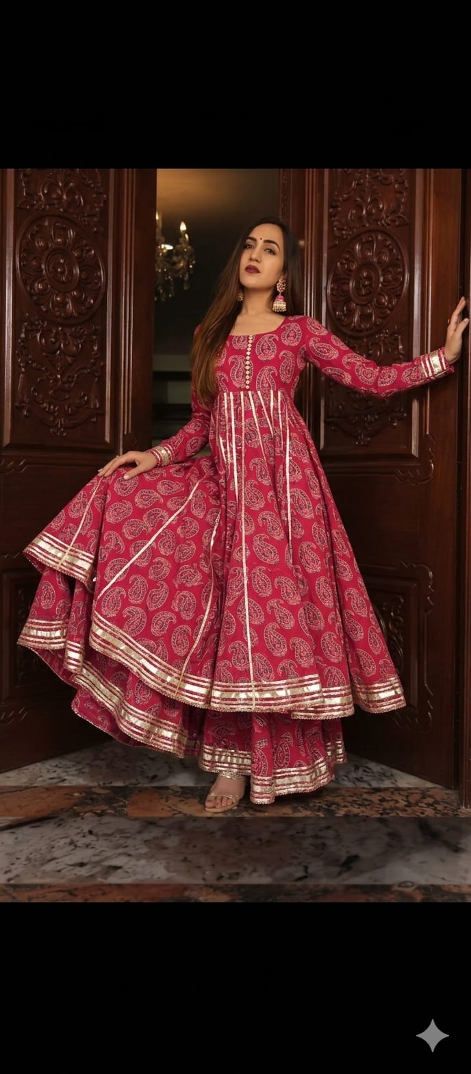 Lawn 2Pc Umbrella Frock & Umbrella Trouser