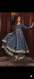 Lawn 2PC Umbrella Style Frock with Trouser