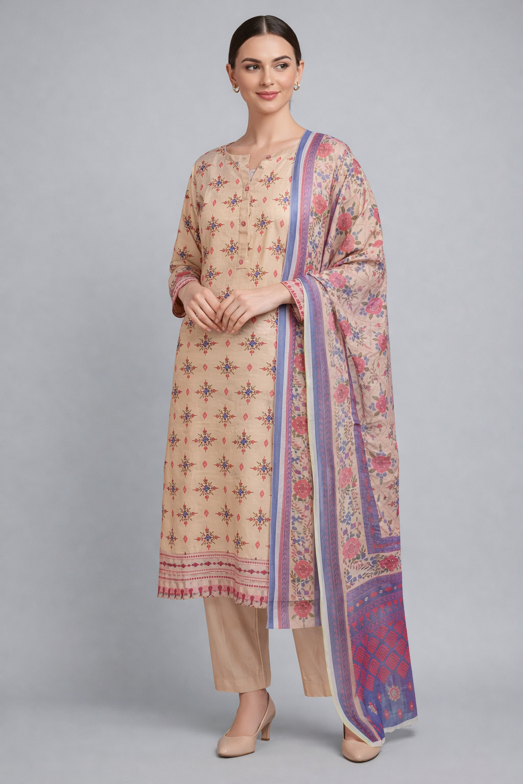 Luxury lawn 3pc suit